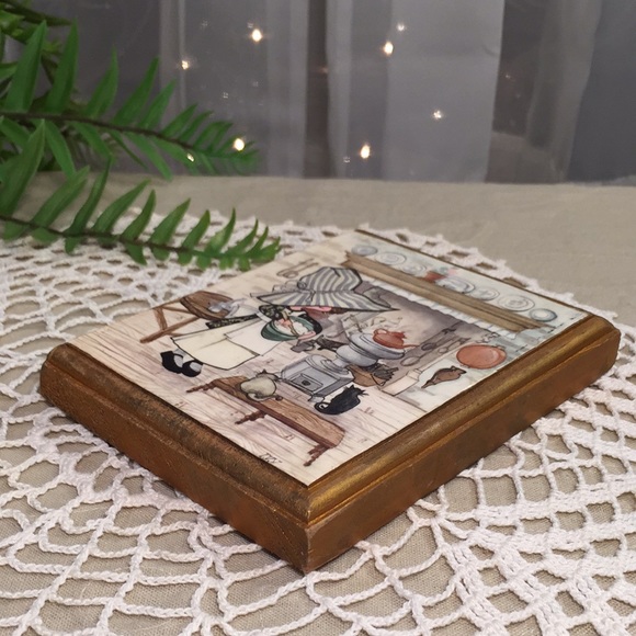 Vintage Prairie Kitchen With Cats Wooden Plaque Cottagecore - Picture 7 of 12